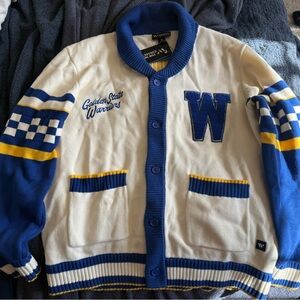 The Wild Collective Golden State Warriors Jacquard Sweater